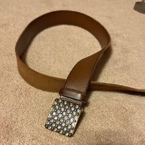 American Eagle Outfitters Brown Belt with Embellished Buckle